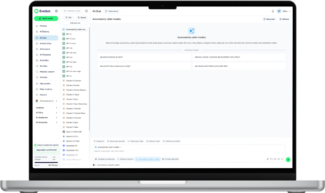 Everbot 2 SuperChat menu