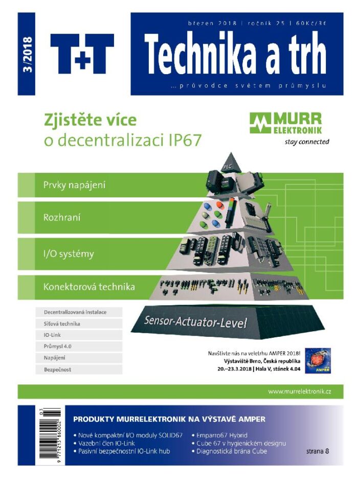Obálka časopisu Technika a trh 3/2018